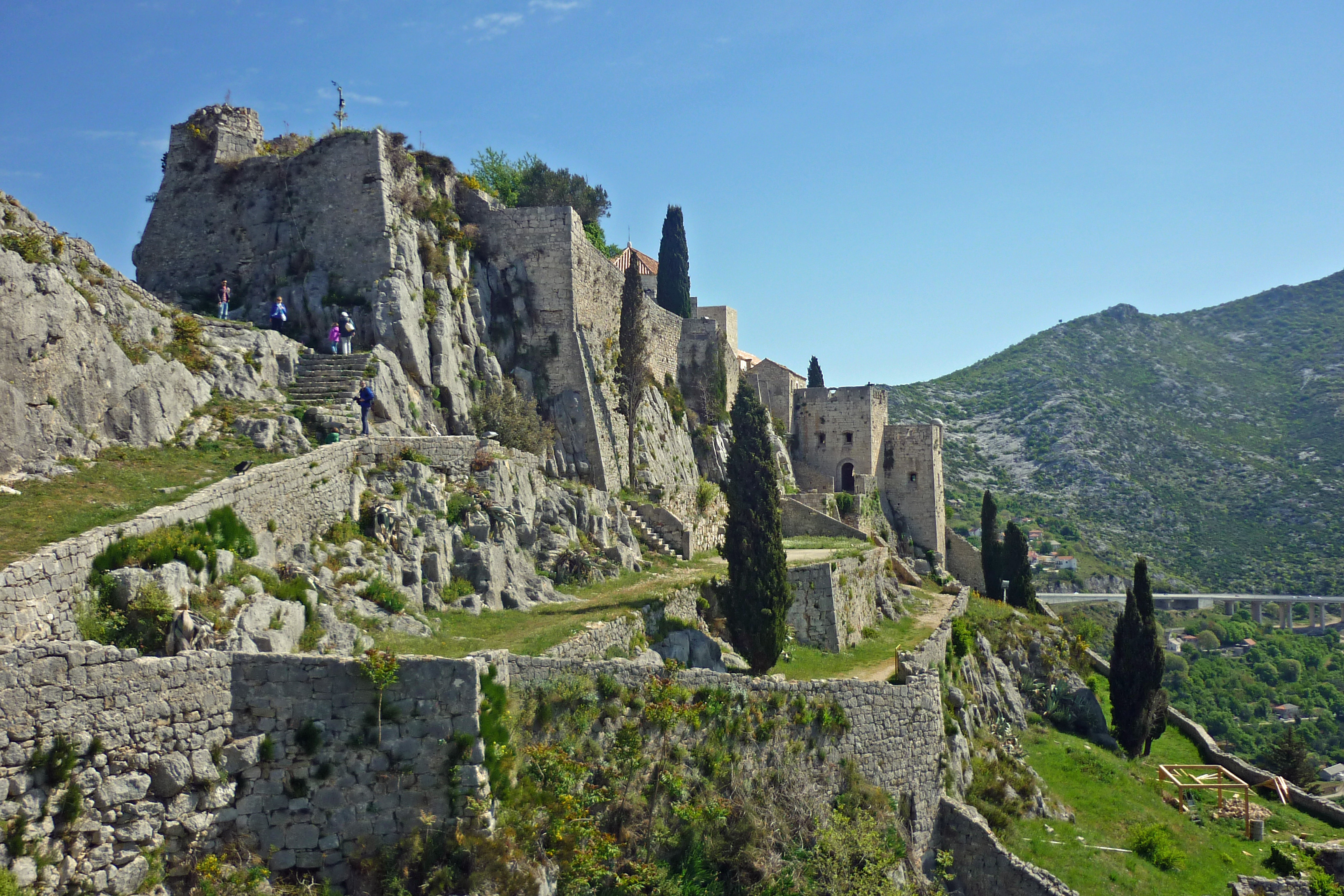 Klis Fortress overlooking Split
